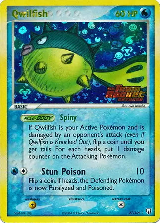 Team Rocket Returns Qwilfish #27/109 reverse holo